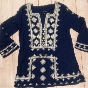 Lucky Brand Embroidered Tunic